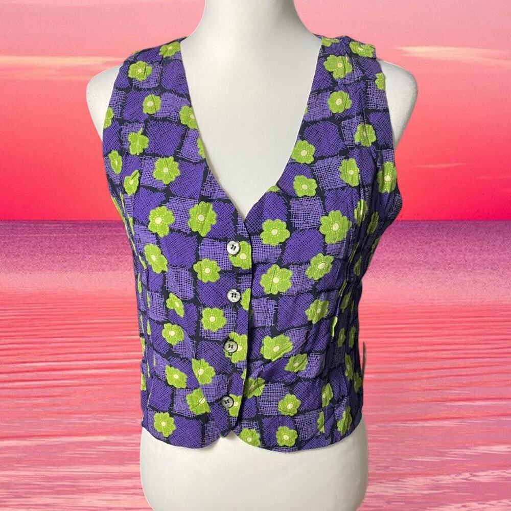 Deadstock 90s Vintage Floral Vest